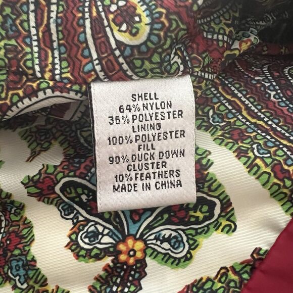 Talbots Women’s Puffer Vest Large Down Filled - Picture 4 of 5